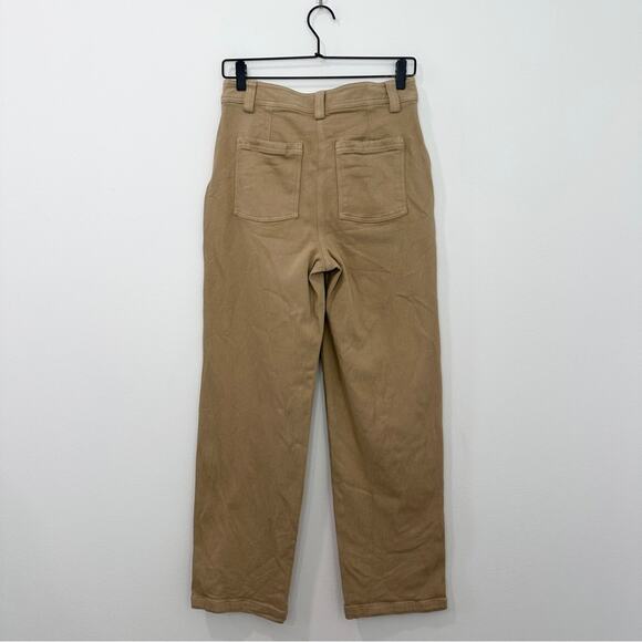 Aritzia Sunday Best Jaden Pant Mid Rise Chino Tan Size 6 Neutral - Picture 3 of 8